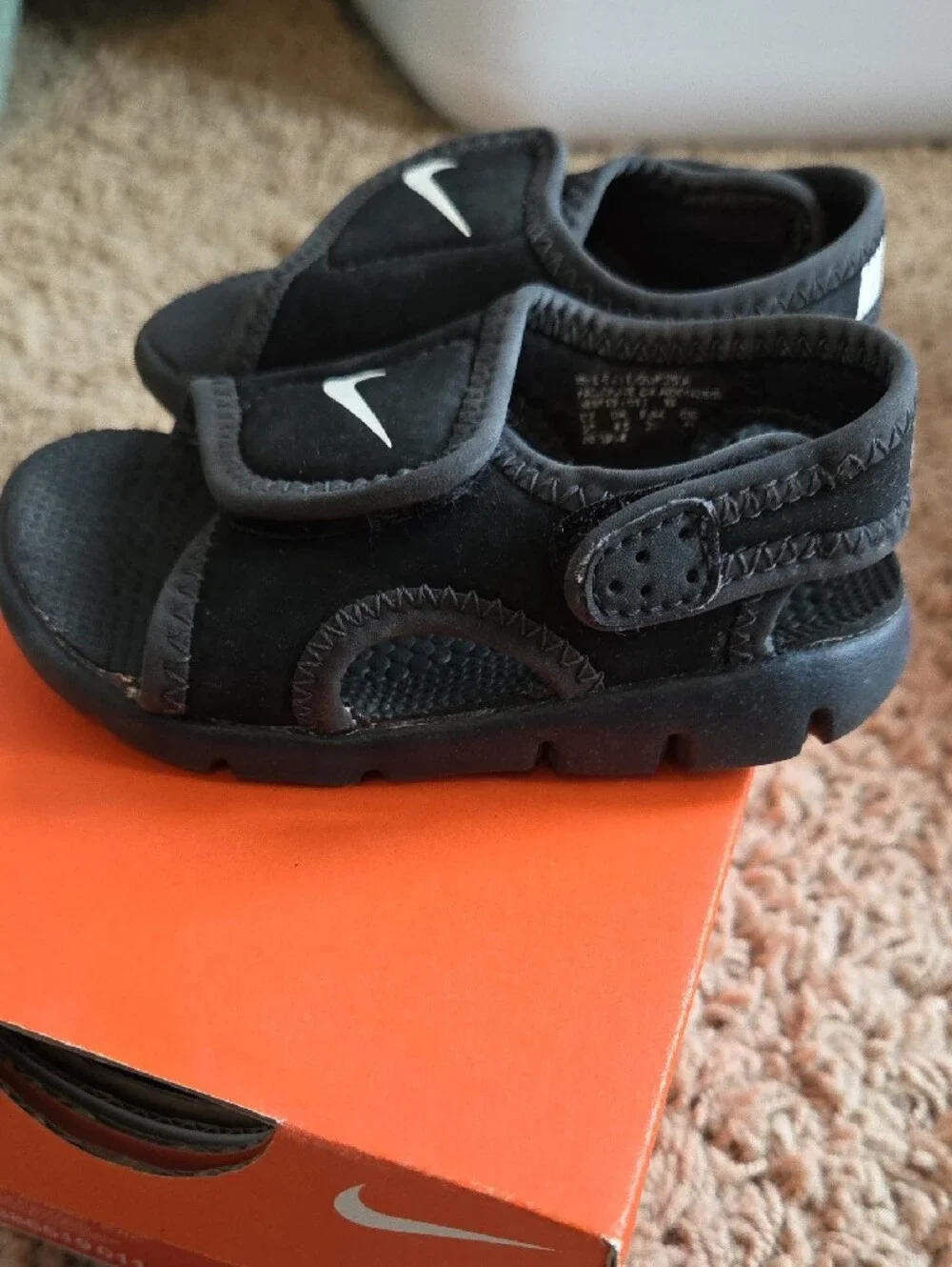 Nike Black Toddler Sunray Adjust Sandals